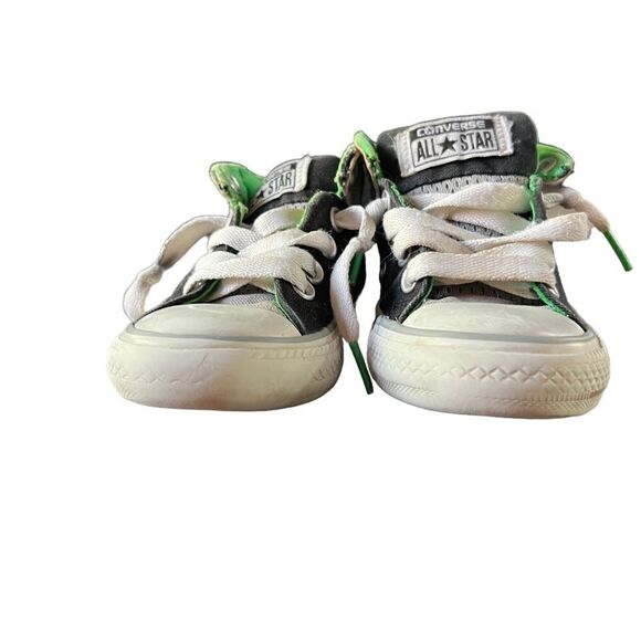 Converse All Stars unisex youth sneakers in grey, green and black size 11 - Picture 4 of 9